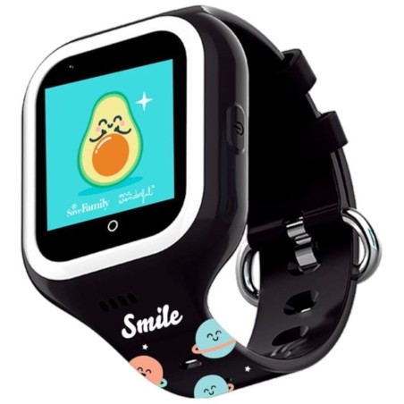 SaveFamily Iconic Plus Mr. Wonderful 4G Noir 1,4 pouces TFT GPS IP67 Smartwatch pour enfants