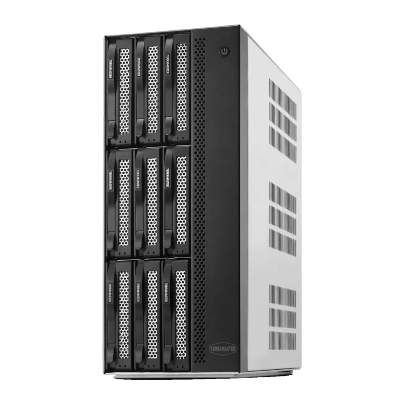 Terramaster 9 Baies Sans Disques 2 × 10GbE T9-500 Pro 16GB Gris Serveur NAS