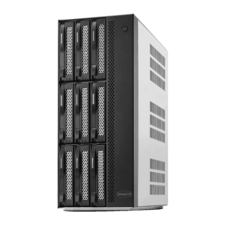 Terramaster 9 Baies Sans Disques 2 × 10GbE T9-500 Pro 16GB Gris Serveur NAS