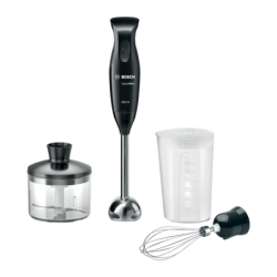 Bosch CleverMixx 600W Mini-hachoir inclus Noir MSM2650B acier inoxydable Mixeur plongeant