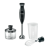 Bosch CleverMixx 600W Mini-hachoir inclus Noir MSM2650B acier inoxydable Mixeur plongeant