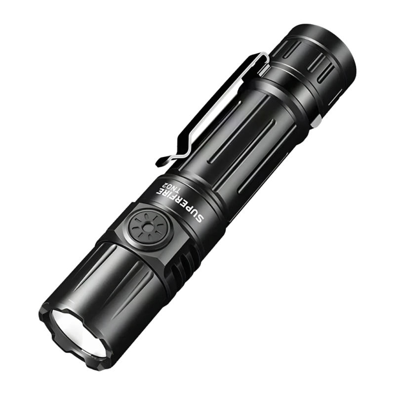Superfire TN02 Noir USB-C 1800lm 265 m 3400mAh Lampe torche LED rechargeable