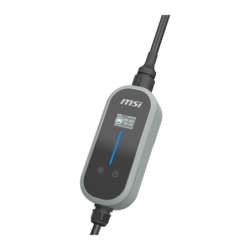 Chargeur de voiture électrique portable MSI EVSE EZgo Gris 7kW Monophasé 32A
