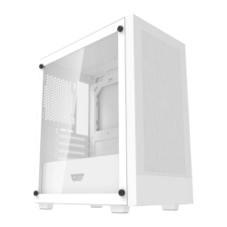 Darkflash M305 Mesh Verre Trempé Micro-ATX 195×387×325 mm Blanc Boîtier PC
