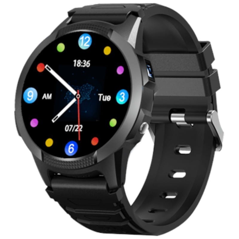 SaveFamily Slim 4G Noir 1,28 pouces IPS GPS IP67 Smartwatch pour enfants