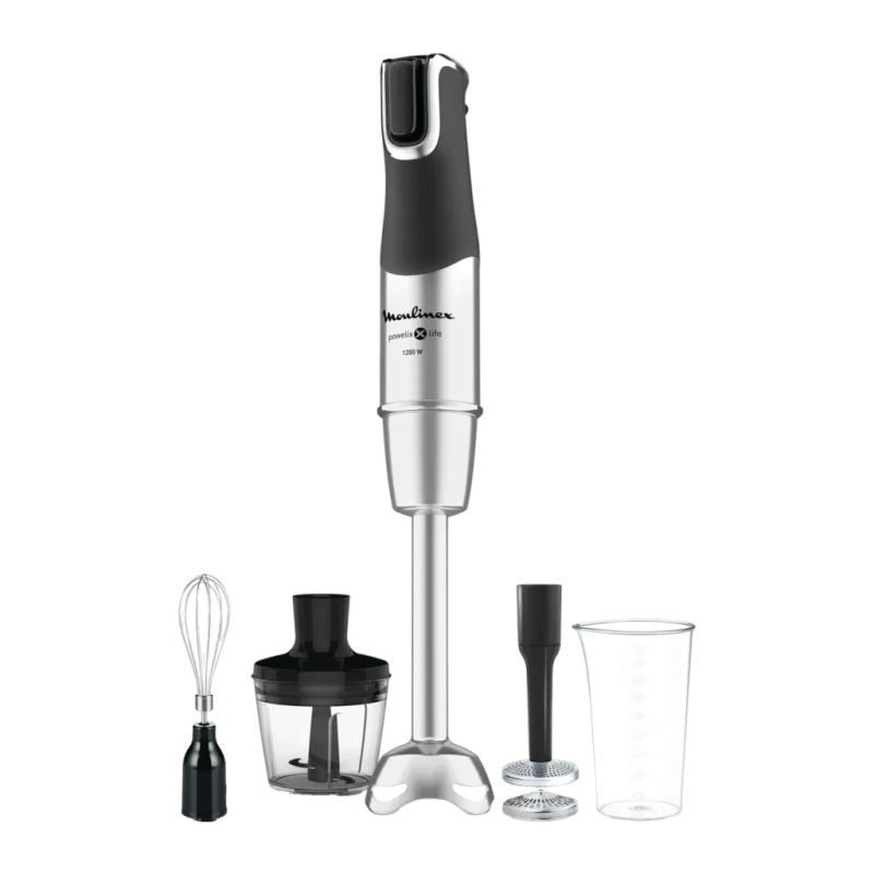 Moulinex DD95HD 0,8L 1200W Vitesse variable Noir/Acier Inoxydable Mixeur plongeant