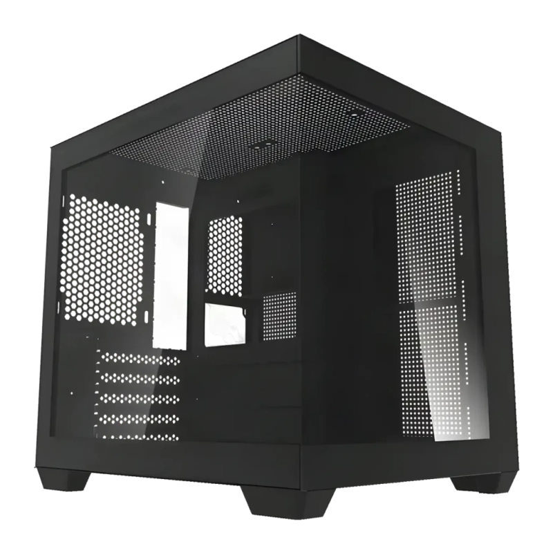 Darkflash C275P Verre Trempé 270° Mini Tower M-ATX/ITX Noir Boîtier PC