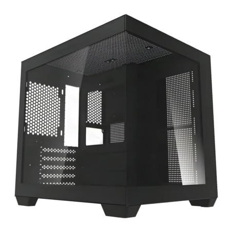 Darkflash C275P Verre Trempé 270° Mini Tower M-ATX/ITX Noir Boîtier PC