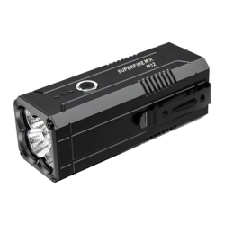 Superfire M12 Noir USB-C 8000 lumens 350m 8000mAh IP44 Lampe torche LED rechargeable