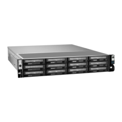 Terramaster 12 Baies Sans Disques DDR5 U12-500 Plus 16GB Gris Serveur NAS