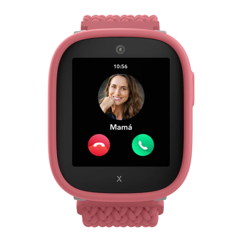 Xplora X6 Play 2e Gen 4G Rose 1,52 pouces TFT Appels SOS Caméra 5MP GPS WiFi LBS IP68 Nano SIM Montre connectée