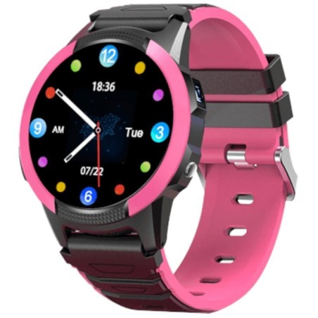 SaveFamily Slim 4G Rose 1,28 pouces IPS GPS IP67 Smartwatch pour enfants