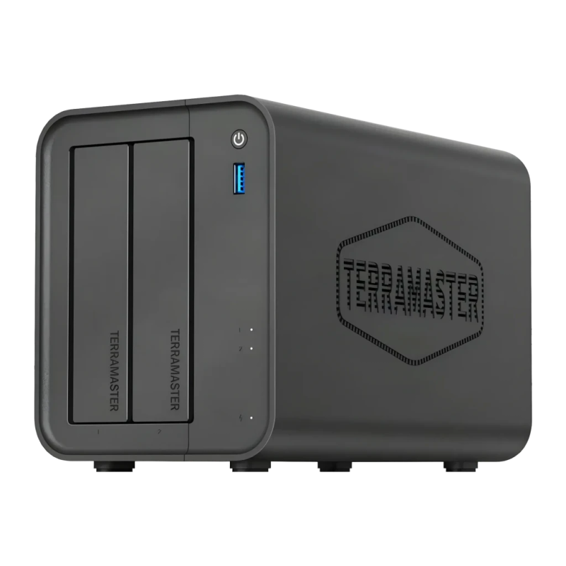 Terramaster 2 Baies Sans Disques DDR4 F2-425 4GB Noir Serveur NAS