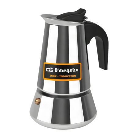 Orbegozo 4 tasses Noir/Acier Inoxydable KFI 460 Cafetière italienne