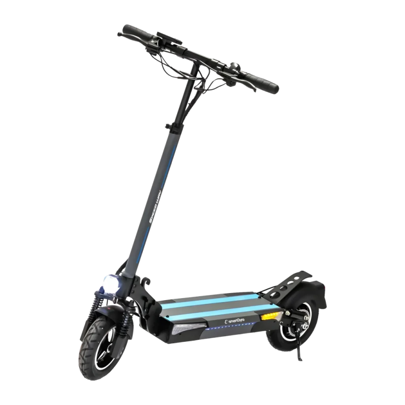 smartGyro SpeedWay V2.0 800W 45km/h 10 pouces Noir/Bleu 120kg pliable suspension Trottinette électrique