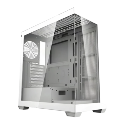Darkflash DS900 Double Panneau Verre Trempé ATX 360mm Radiateur Blanc Midi Tower Boîtier PC