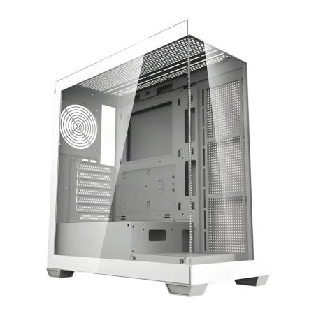 Darkflash DS900 Double Panneau Verre Trempé ATX 360mm Radiateur Blanc Midi Tower Boîtier PC