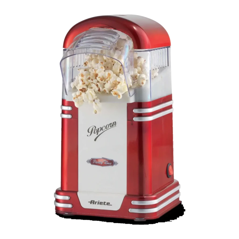 Ariete Party Time 2954 1100W 60g maïs/cycle Rouge/Blanc Machine à popcorn