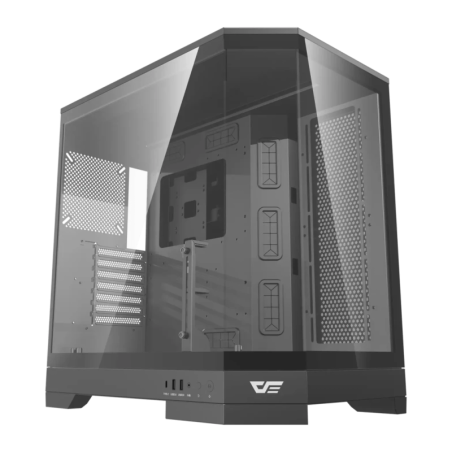 Darkflash DQX90 Verre Trempé ATX 360mm Noir 4 ventilateurs Boîtier PC