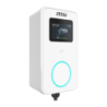Chargeur de voiture électrique MSI EVSE EZwall Premium Max Blanc 22kW Triphasé Type 2 5m 32A écran tactile