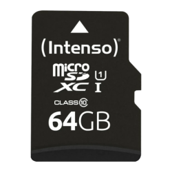 Intenso Premium 64GB Noir 90MB/s U1 UHS-I Carte microSDXC