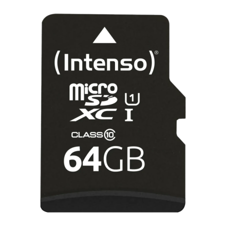 Intenso Premium 64GB Noir 90MB/s U1 UHS-I Carte microSDXC