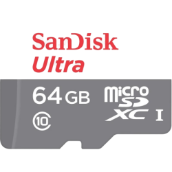 SanDisk Ultra 64GB 80MB/s Classe 10 Carte microSD + Adaptateur