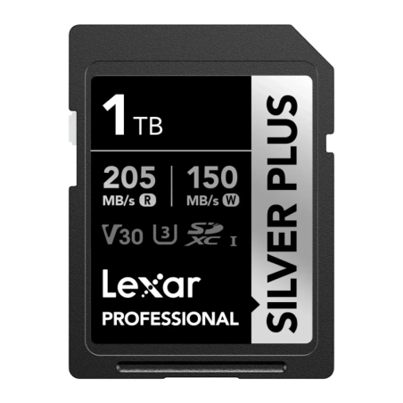 Lexar Professional Silver Plus 1TB 205MB/s V30 UHS-I Carte mémoire SDXC
