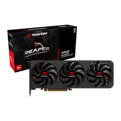 PowerColor Radeon RX 9070 GRE Reaper 12GB GDDR6 3 ventilateurs HDMI 2.1 3 DisplayPort Carte graphique