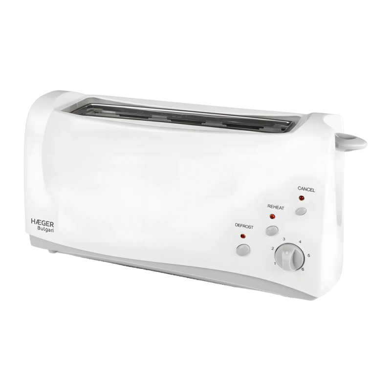 Haeger Bulgari 6 1000W 1 Fente Blanc Grille-pain
