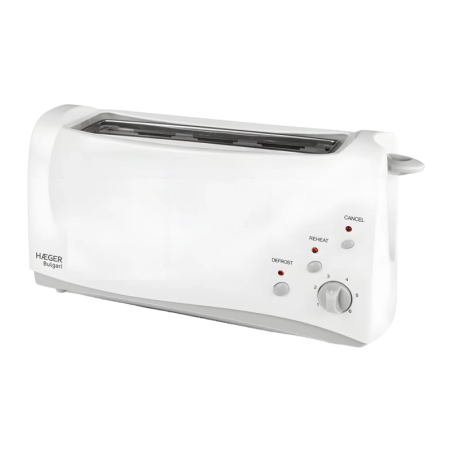 Haeger Bulgari 6 1000W 1 Fente Blanc Grille-pain