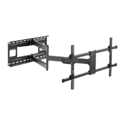 Support TV Equip Noir Mural Double Bras Articulé Pivotant 43-80 pouces 650327