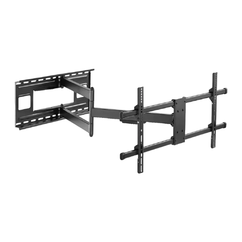 Support TV Equip Noir Mural Double Bras Articulé Pivotant 43-80 pouces 650327