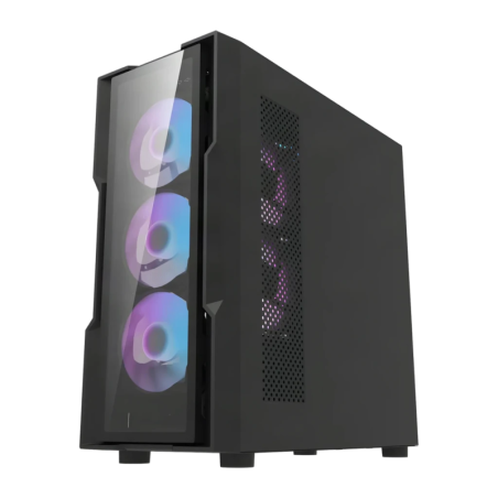 Darkflash DK431 Verre Trempé E-ATX 4 Ventilateurs ARGB Noir Boîtier PC