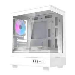 Darkflash Mini Tower Verre Trempé M-ATX/ITX Blanc DB330M 3 ventilateurs Boîtier PC