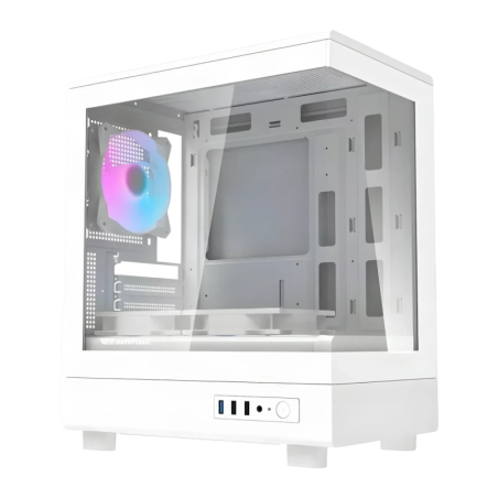 Darkflash Mini Tower Verre Trempé M-ATX/ITX Blanc DB330M 3 ventilateurs Boîtier PC
