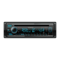 Kenwood Noir Bluetooth 4.2 1 DIN KDC-BT760DAB Autoradio