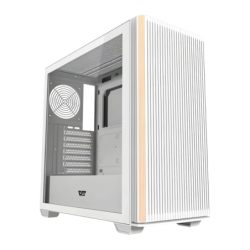 Darkflash Verre Trempé ATX 360mm Sans Ventilateurs Blanc DS900WS Midi Tower Boîtier PC