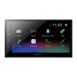 Pioneer Noir 6,8 pouces Tactile DMH-A340DAB Bluetooth Autoradio
