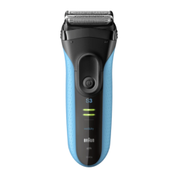 Braun Series 3 3040 sec et humide Grille Noir/Bleu Rasoir
