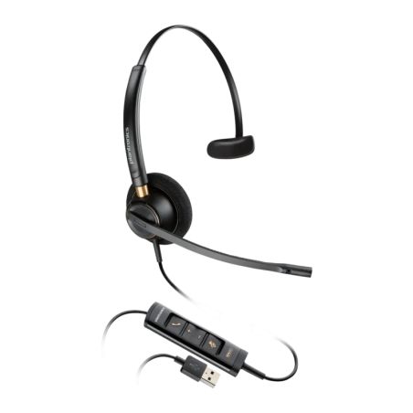 Poly EncorePro 515 Mono USB-A Réduction de bruit Noir Arceau avec micro Casque