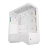 Darkflash DY460 3 Panneaux Verre Trempé 330° ATX Blanc 4 ventilateurs Boîtier PC