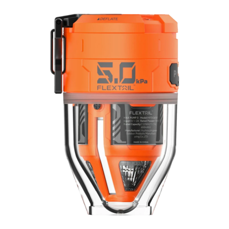 Pompe à air portable Flextail Max Pump 3 Orange USB-C rechargeable 300lm