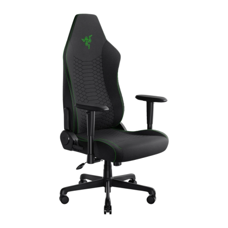 Razer Iskur V2 X Noir/Vert Tissu Respirant 2D 136kg coussin lombaire Chaise gaming