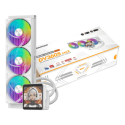 Darkflash 360mm Blanc DV360S MAX 3 ventilateurs RGB Refroidissement liquide