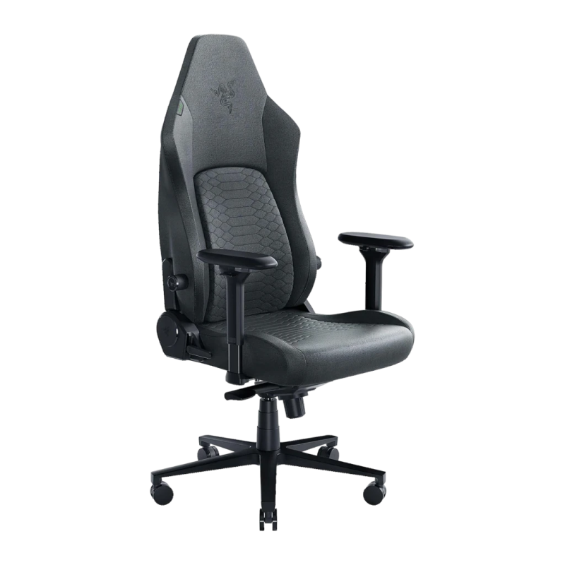 Razer Iskur V2 Fabric Gris Tissu 4D 136kg appui-tête coussin lombaire Chaise gaming
