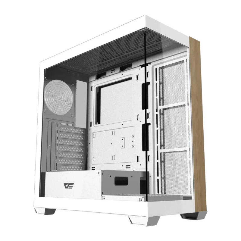 darkFlash Verre Panoramique 270° ATX Midi Tower 434x218x454mm Blanc DS900W Boîtier PC