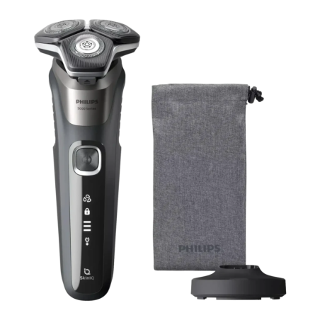 Philips Shaver Series 5000 3 Têtes Rotatives S5887/13 Gris sans fil 60 min Rasoir électrique