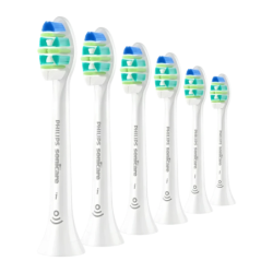 Têtes de brosse à dents Philips Sonicare InterCare Pack 6 BrushSync Blanc HX9006/87