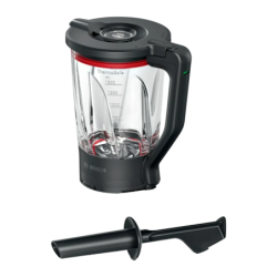 Bol en verre Bosch ThermoSafe 1,5L Noir/Transparent MUZS6MX